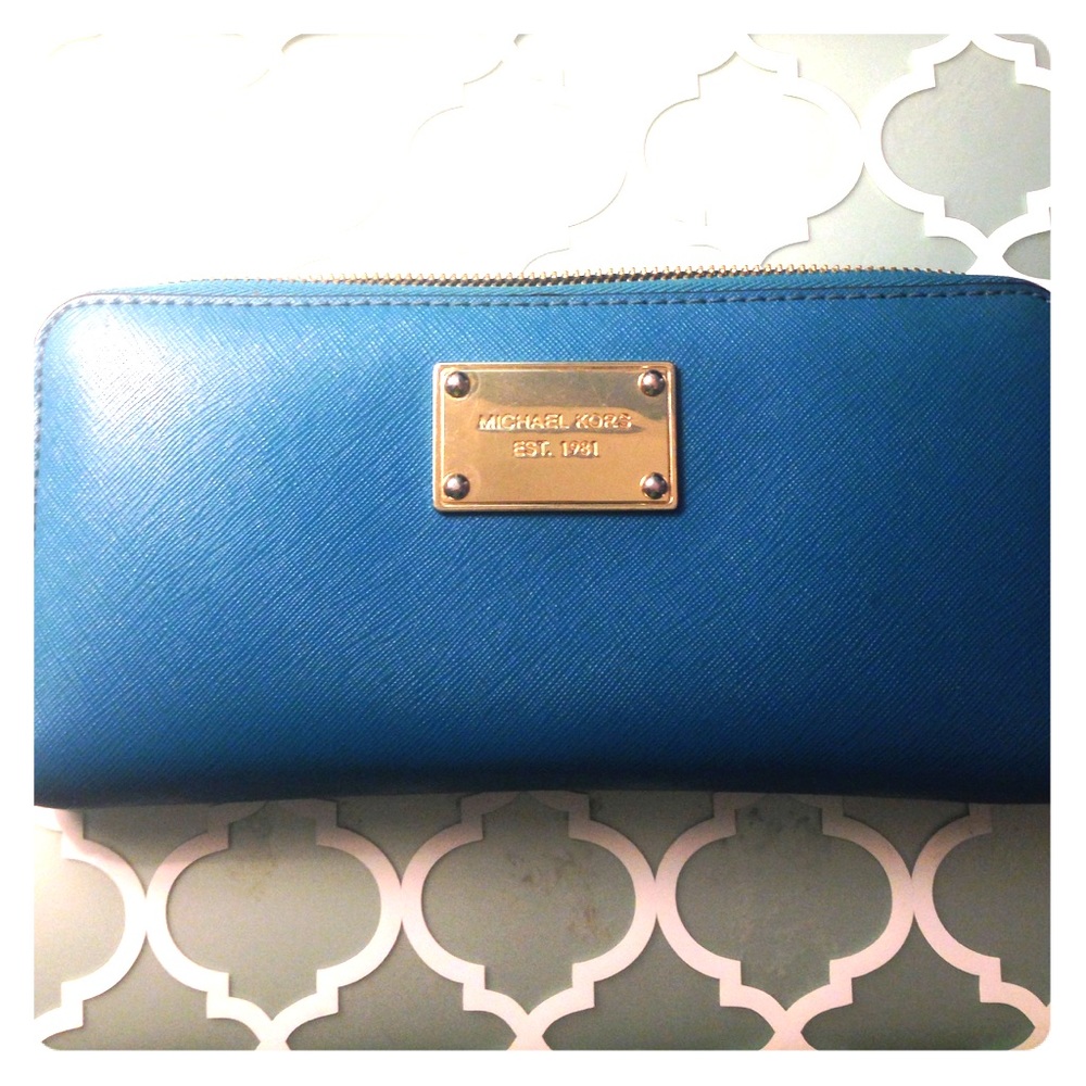Teal Blue Michael Kors Wallet